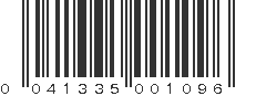 UPC 041335001096