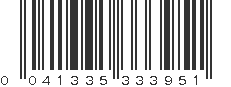 UPC 041335333951