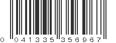 UPC 041335356967