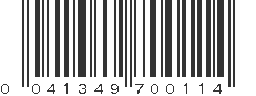 UPC 041349700114