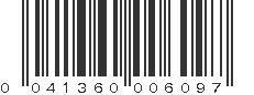 UPC 041360006097