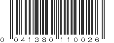 UPC 041380110026