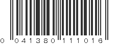 UPC 041380111016