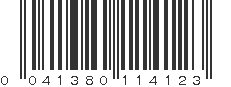 UPC 041380114123