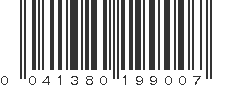 UPC 041380199007