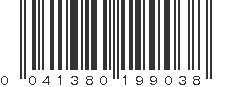 UPC 041380199038