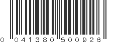 UPC 041380500926