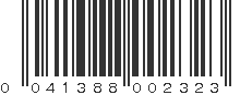 UPC 041388002323