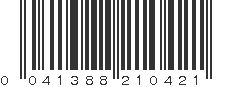 UPC 041388210421