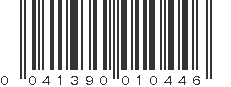 UPC 041390010446