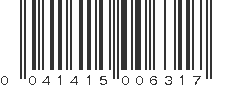 UPC 041415006317