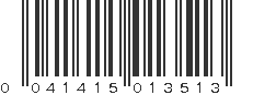 UPC 041415013513