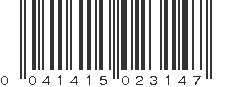 UPC 041415023147