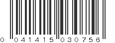 UPC 041415030756