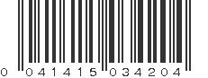 UPC 041415034204