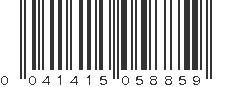 UPC 041415058859