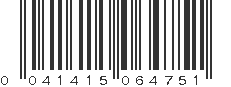 UPC 041415064751