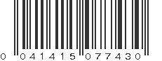 UPC 041415077430