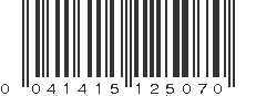 UPC 041415125070