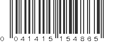 UPC 041415154865