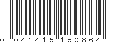 UPC 041415180864