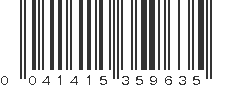 UPC 041415359635