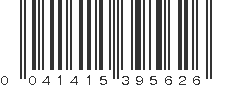 UPC 041415395626