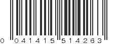 UPC 041415514263