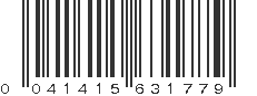 UPC 041415631779