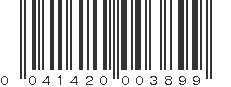 UPC 041420003899