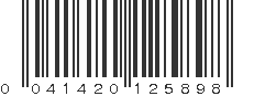 UPC 041420125898