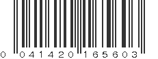 UPC 041420165603