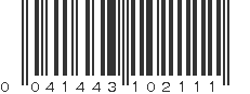 UPC 041443102111