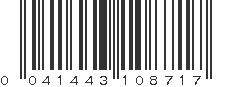 UPC 041443108717