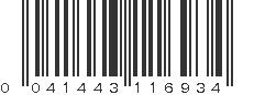 UPC 041443116934