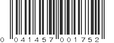 UPC 041457001752