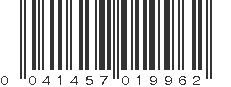 UPC 041457019962