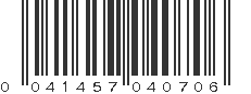 UPC 041457040706