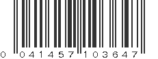 UPC 041457103647