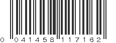 UPC 041458117162