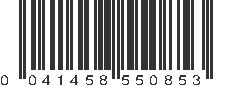 UPC 041458550853