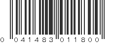 UPC 041483011800