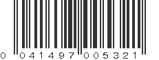 UPC 041497005321