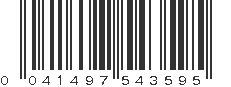 UPC 041497543595