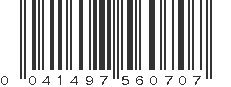 UPC 041497560707