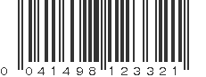 UPC 041498123321