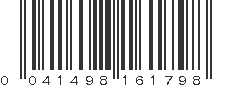 UPC 041498161798