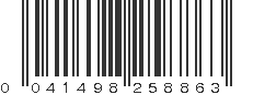 UPC 041498258863