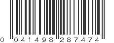 UPC 041498287474