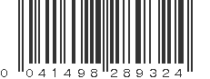 UPC 041498289324